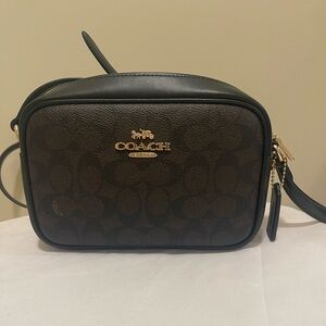 Coach Black and Brown Crossbody Bag